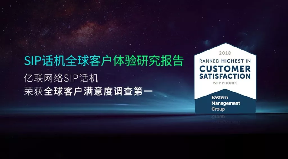 權威報告下載！億聯(lián)網絡SIP話機蟬聯(lián)全球用戶滿意度第一